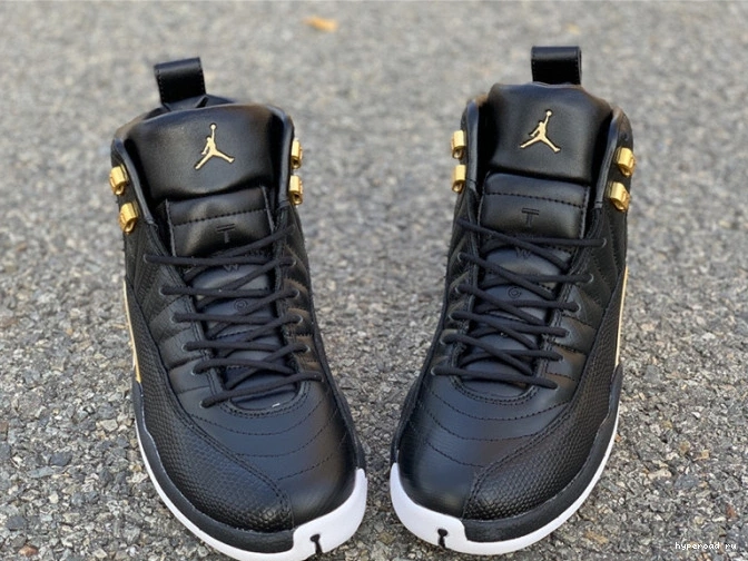 Gold-White AO6068-007 12 Air Jordan Metallic Retro 'Reptile' Black 0918